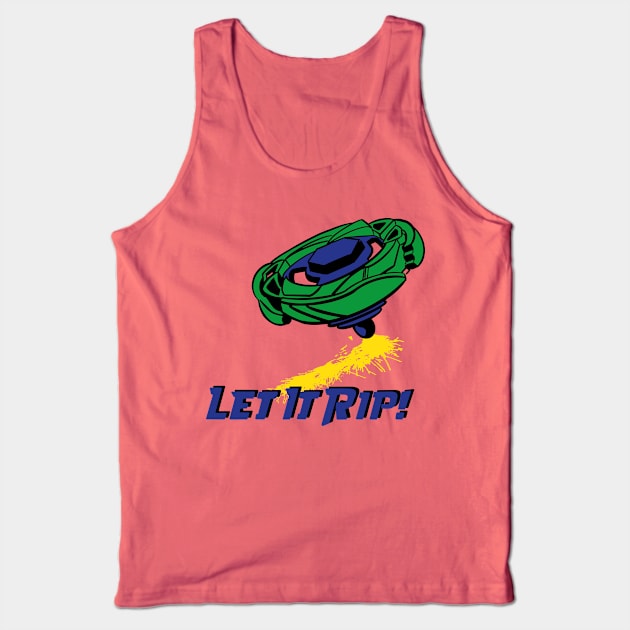 beyblade blue/green Tank Top by Lins-penseeltje